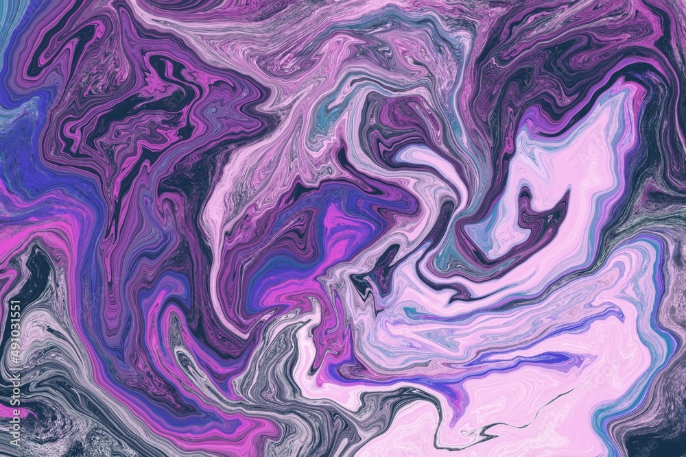 Obraz premium Abstract digital fluid art marble background 