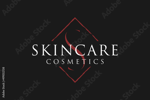 Beauty Handdrawn Typography for Skin Care Cosmetic logo design