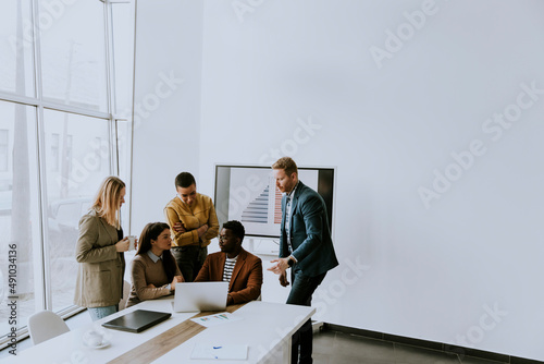 Group of multiethnic busine...
