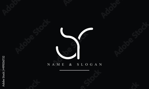 RS, SR, R, S abstract letters logo monogram