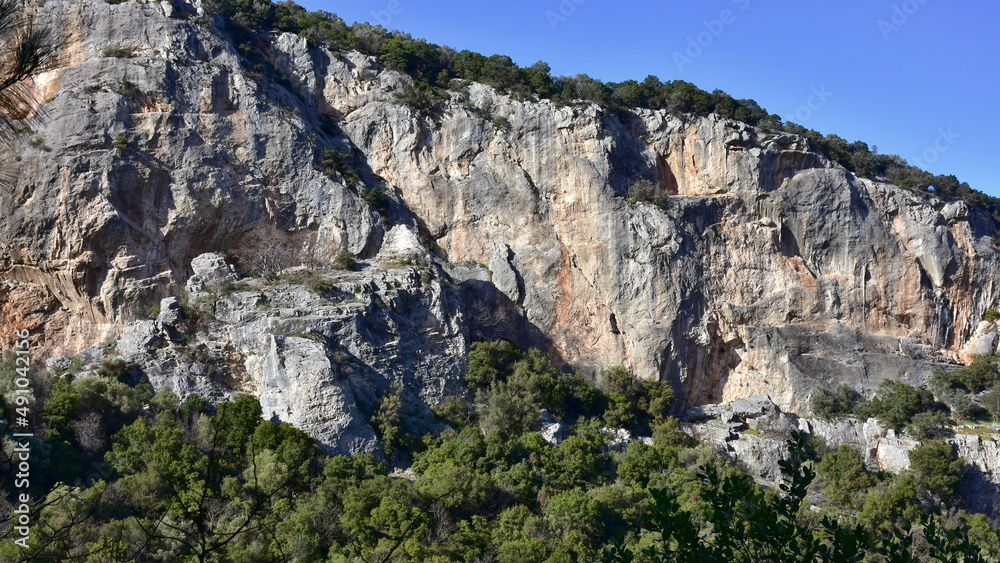 Tempi valley landscape in Greece