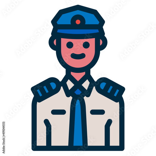 pilot two tone icon