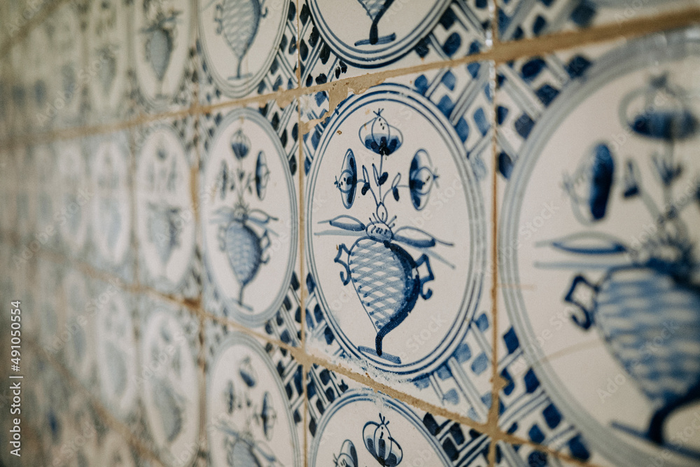 fragment of the ceiling in church