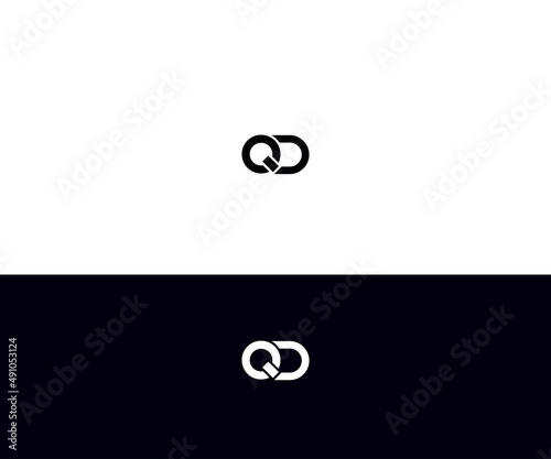 QD Letter Logo  Design vector Template