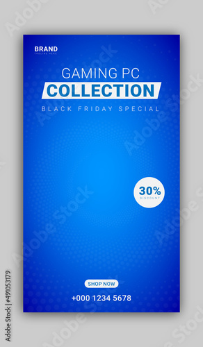 Instagram stories with black friday concepts for product sale