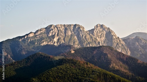 Tatra mountains. Giewont from Kościelisko.