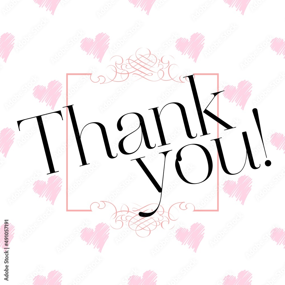 Thank You Card. Hand Written Lettering for Title, Heading, Photo Overlay, Wedding Invitation, Thank You Message.
Thank You Card. Hand Written Lettering for Title, Heading, Photo Overlay, Wedding Invitation, Thank You Message.