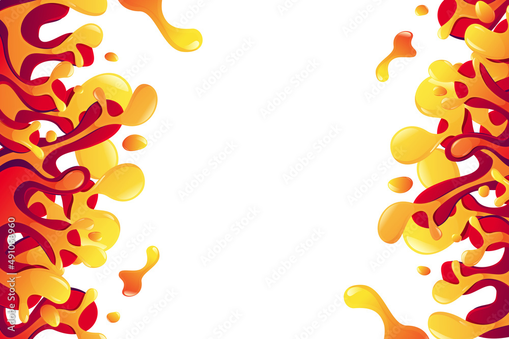 Abstract liquid lava background. Illustration of liquid background. Lava vector background.