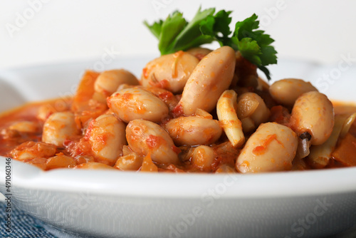 Turkish Kidney Beans Pilaki, Kidney Beans with Carrots (Turkish name: Kidney Beans with Carrots) photo