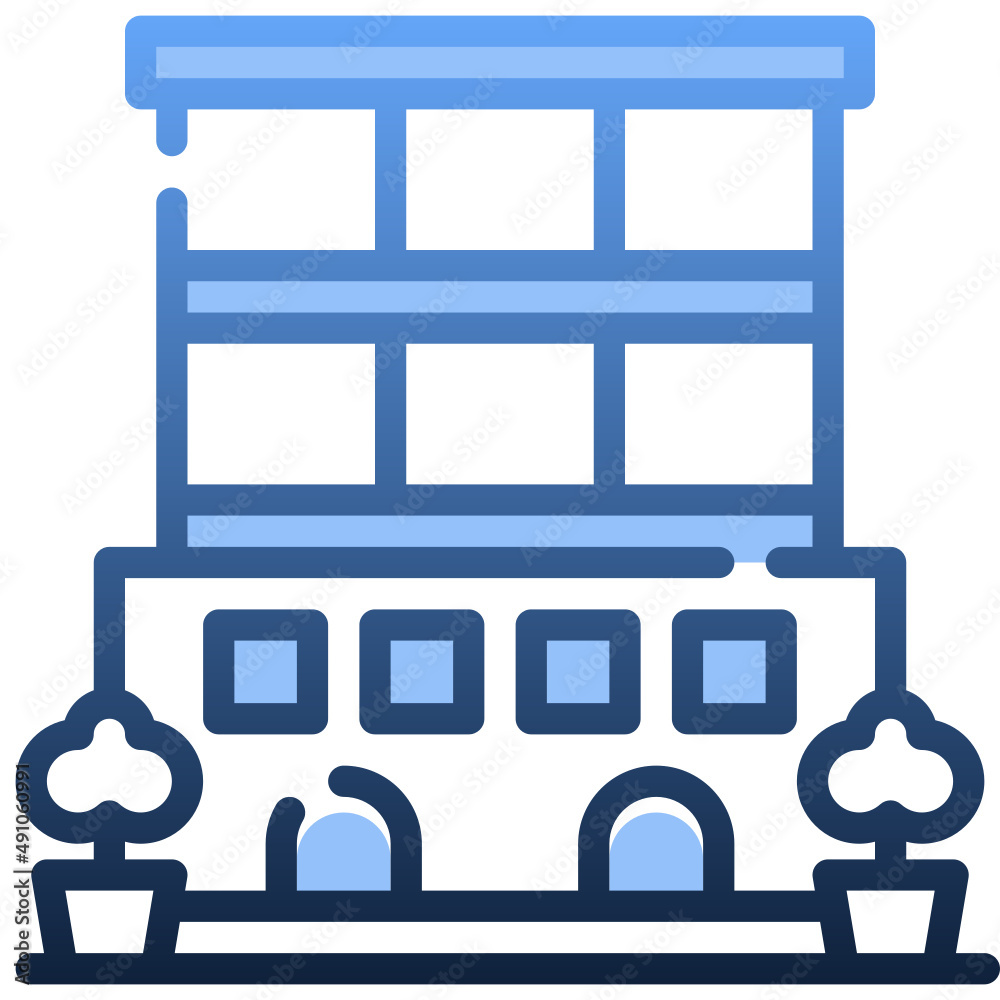 OFFICES Gradient icon,linear,outline,graphic,illustration OFFICES Gradient icon,linear,outline,graphic,illustration