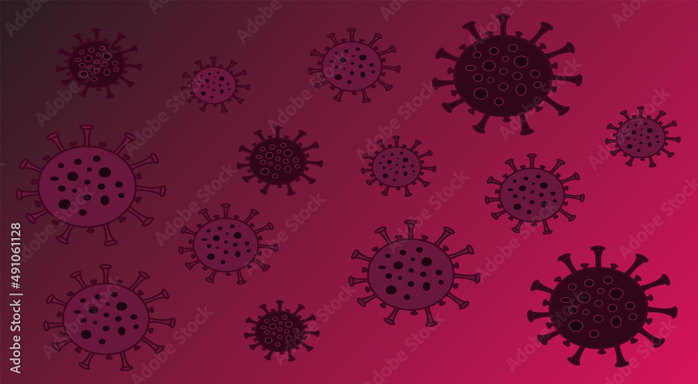 Illustrations of the concept of coronavirus nov-19. A virus with complications from China. Illustrations of the concept of coronavirus nov-19. A virus with complications from China.