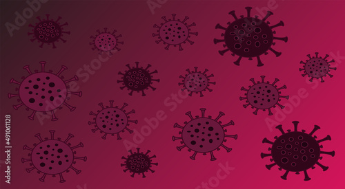 Illustrations of the concept of coronavirus nov-19. A virus with complications from China.