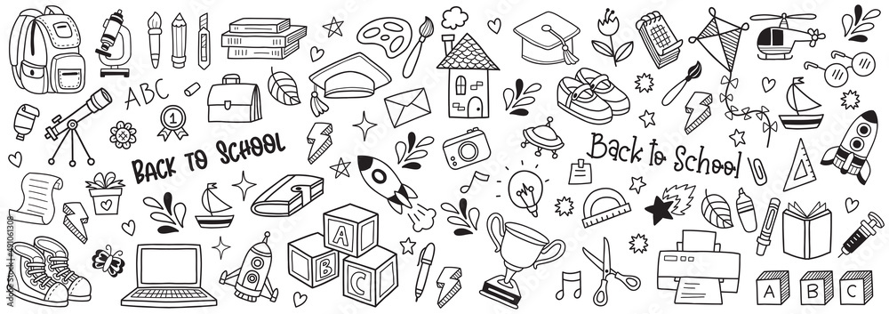 back to school illustration Vector for banner back to school illustration Vector for banner