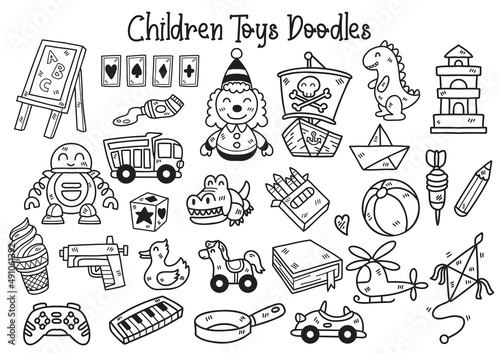 kid toys illustration Vector for banner