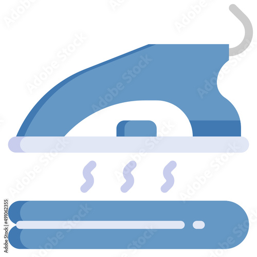 CLOTHING IRON flat icon,linear,outline,graphic,illustration