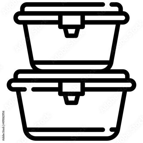 TUPPERWARE line icon,linear,outline,graphic,illustration
