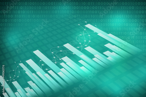 2D Digital Abstract Business Networking background
