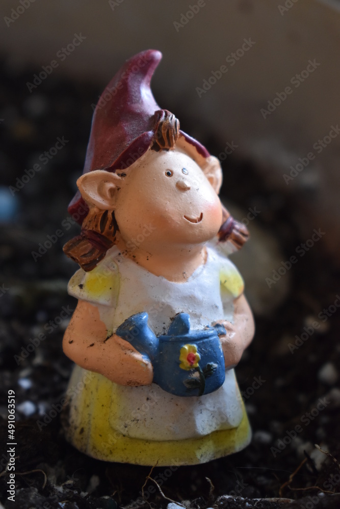 Fototapeta premium Woman Garden Decoration