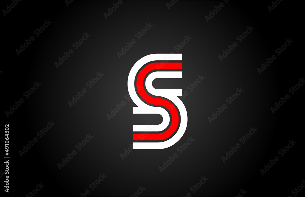 line S alphabet letter logo icon. Creative design template for company and business in white and black line S alphabet letter logo icon. Creative design template for company and business in white and black