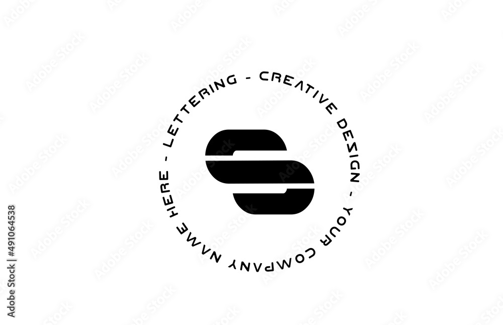 black and white circle S alphabet letter logo icon design. Creative template for company and business black and white circle S alphabet letter logo icon design. Creative template for company and business
