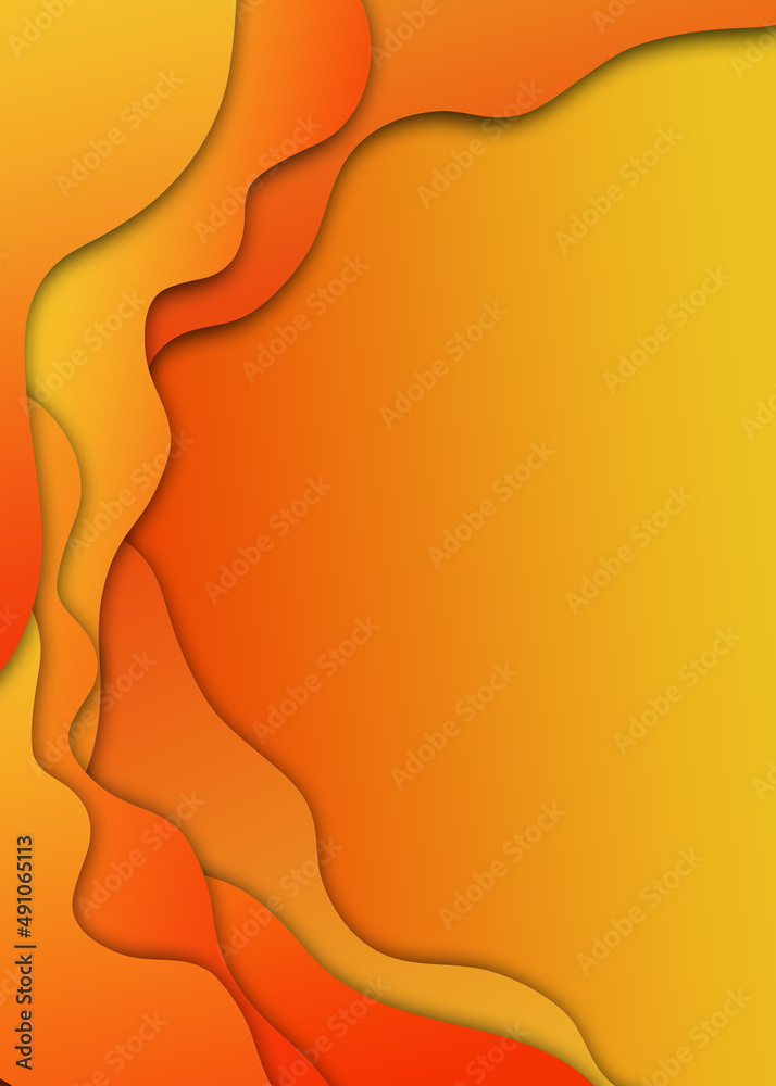 abstrakcyjne tło 3D jako tło w pomarańczowych kolorach
