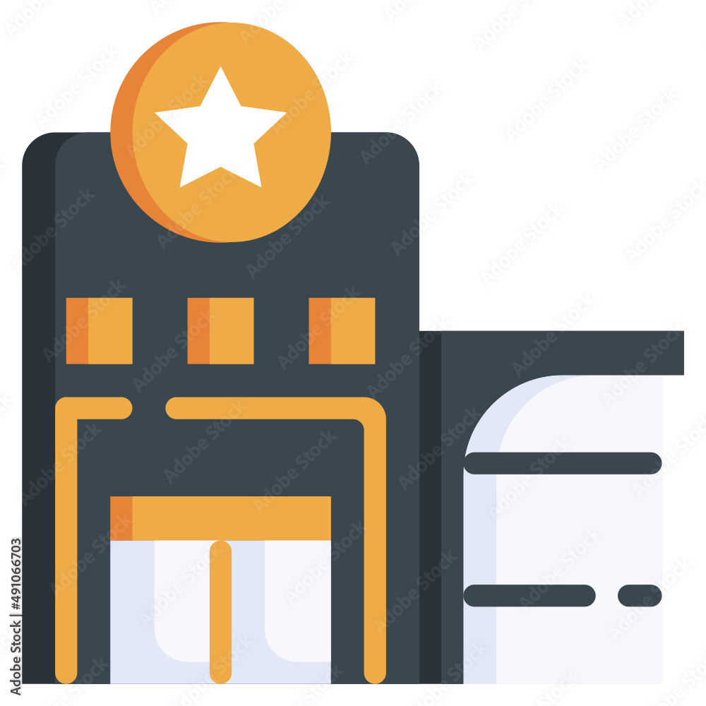 SHOPPING CENTER flat icon,linear,outline,graphic,illustration SHOPPING CENTER flat icon,linear,outline,graphic,illustration