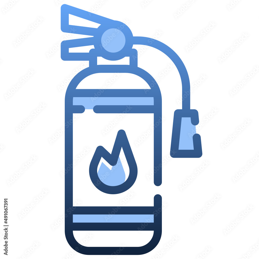 FIRE EXTINGUISHER Gradient icon,linear,outline,graphic,illustration FIRE EXTINGUISHER Gradient icon,linear,outline,graphic,illustration