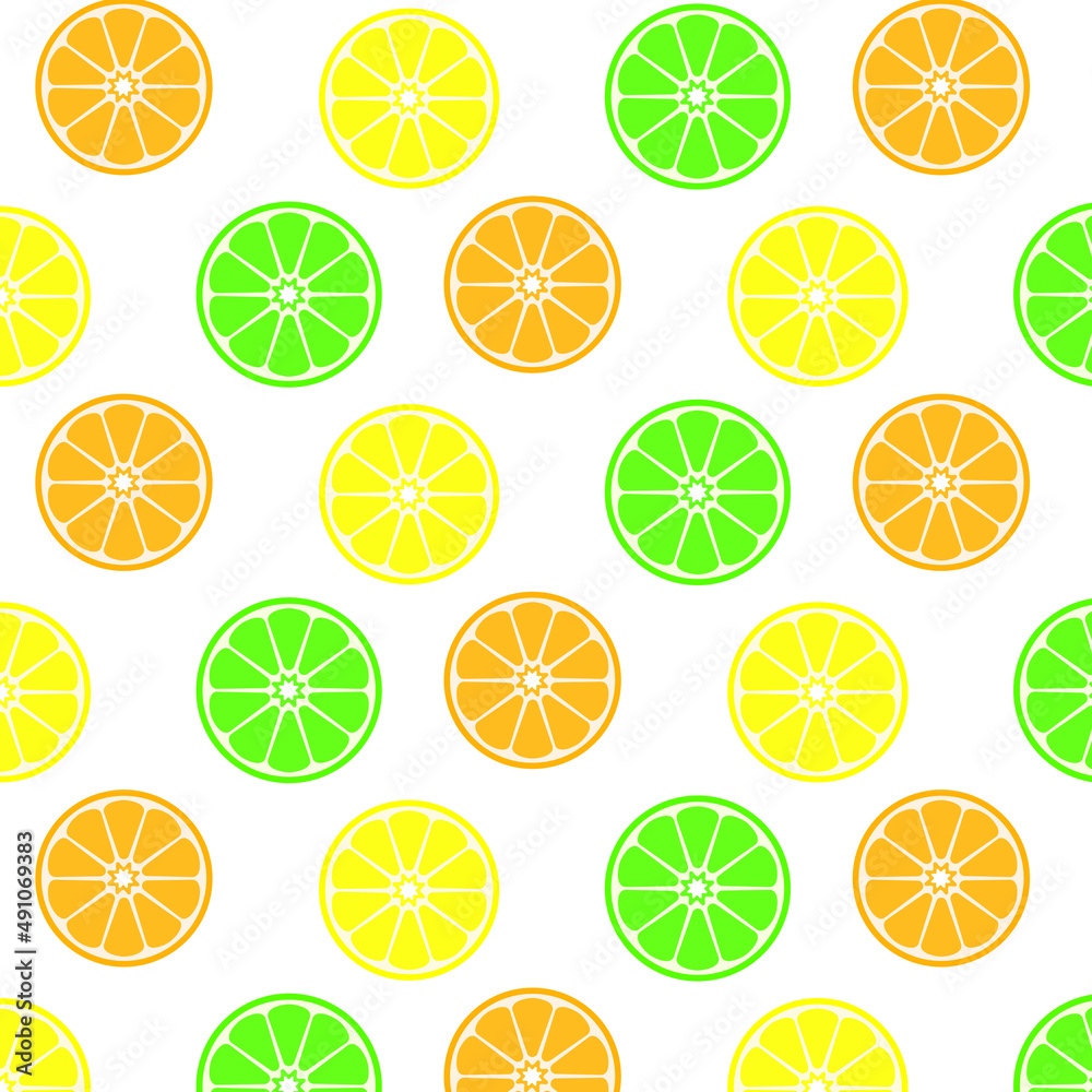 seamless orange slices pattern seamless orange slices pattern