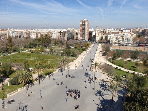 View Valencia Spain from castle