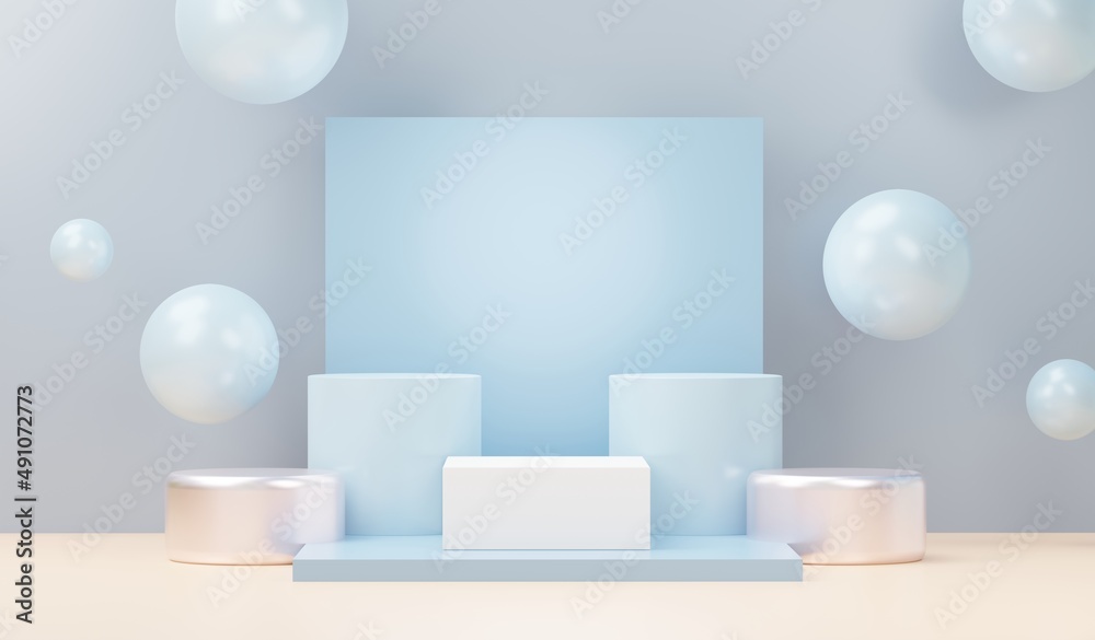 3d render abstract display podium platform for product presentation and advertising. Minimal scene backdrop with clean design. Vacant pedestal for mock up. Empty stage with pastel color for cosmetic. 3d render abstract display podium platform for product presentation and advertising. Minimal scene backdrop with clean design. Vacant pedestal for mock up. Empty stage with pastel color for cosmetic.