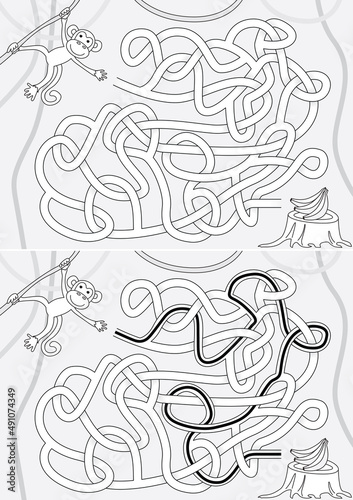 Little monkey maze