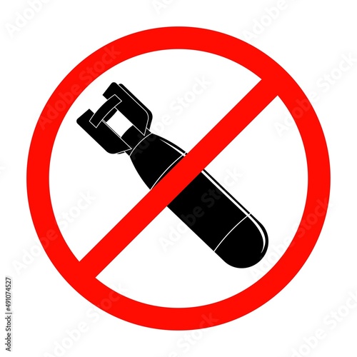 Bombing stop sign. No war. Vector illustration.