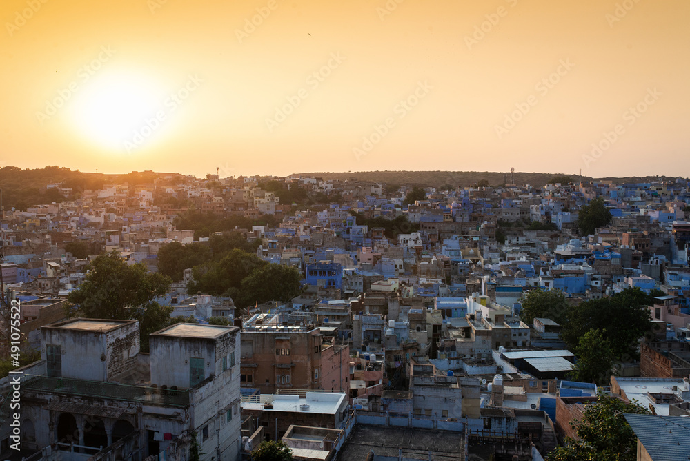 Sunset in Jodhpur, Rajasthan, India