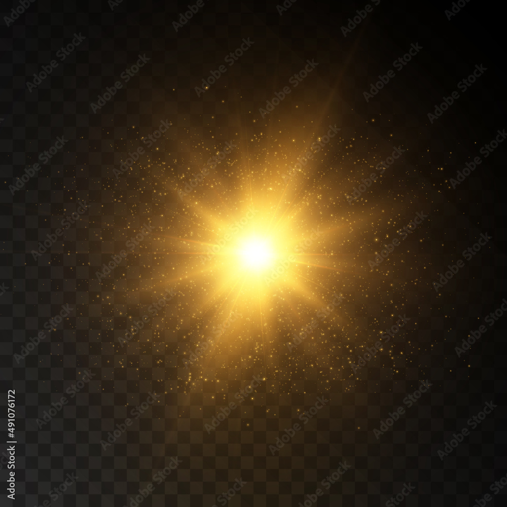 Bright light effect with rays and highlights for vector illustration.
Bright light effect with rays and highlights for vector illustration.