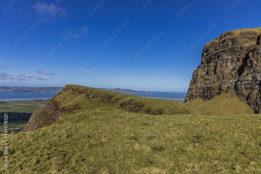 Binevenagh Area of Outstanding Natural Beauty, Limavady, Causeway Coast and Glens, County Londonderry, Northern Ireland.