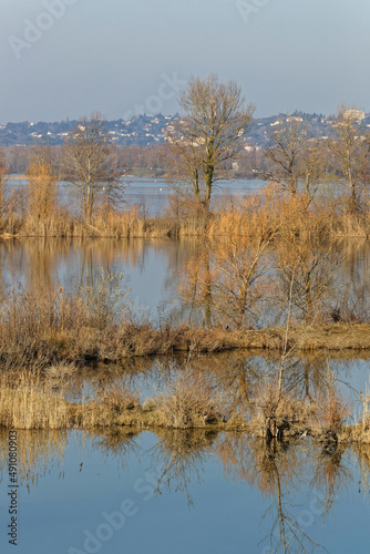 Grand parc de Miribel-Jonage, an urban park of 2200 hectares on the outskirts of Lyon was created to help control the flooding of the Rhône river