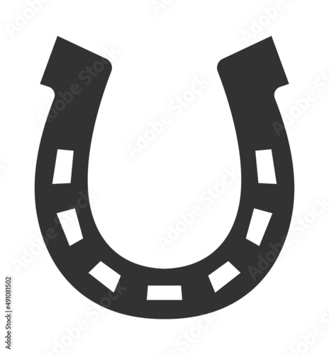 Valokuva vector horseshoe as luck symbol