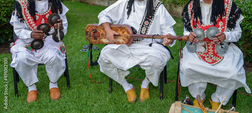 Фотография The music of Gnawa is a mix of African, Arab and Berber music and dance