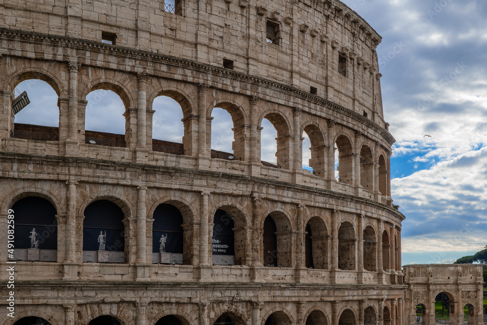 Rome, Italy: Colosseum - the most famous landmark in the world