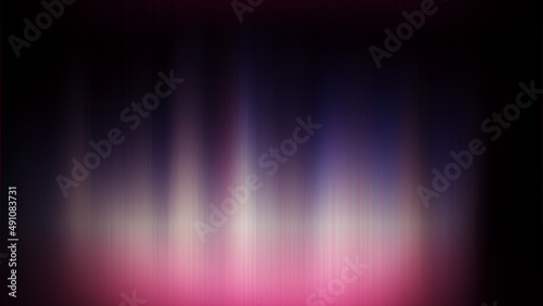 Abstract blurred background, pink and blue spots on black.