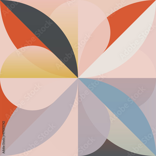 Abstract Vector Pattern Graphics Made With Various Geometric Shapes and Elements