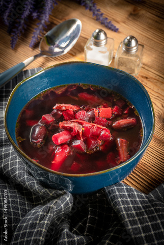 Ukrainian soup - borscht.