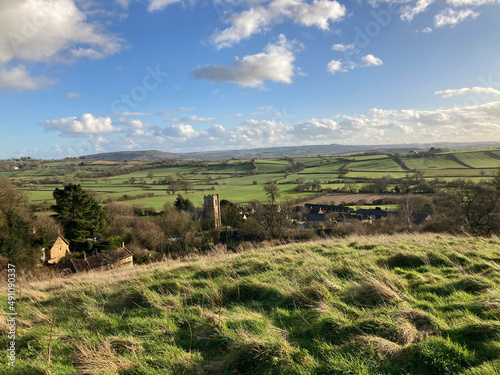 English landscape in Spring  East Chinnock  Somerset  UK