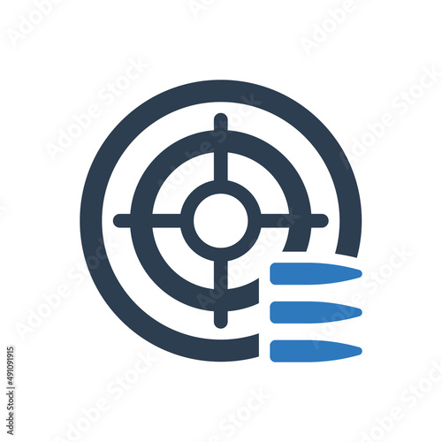 bullet target icon sign symbol