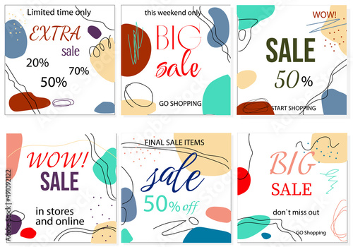 Sale square banner template for social media posts,mobile apps,banners design and web internet ads.