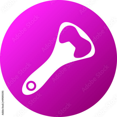 Bottle Opener Icon Style