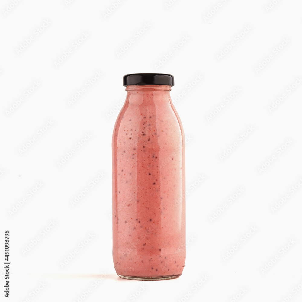 smoothie glass bottle. healthy food concept. isolated on white smoothie glass bottle. healthy food concept. isolated on white