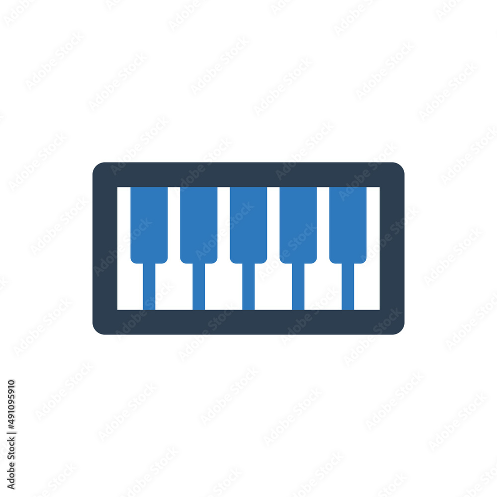 piano keyboard icon - Musical Instrument icon piano keyboard icon - Musical Instrument icon