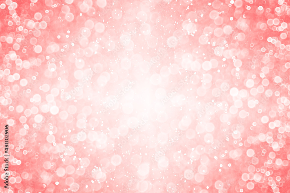 Coral pale pink and peach glitter Mother’s Day, ballet or birthday background