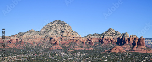 Desert mountain landscape panorama